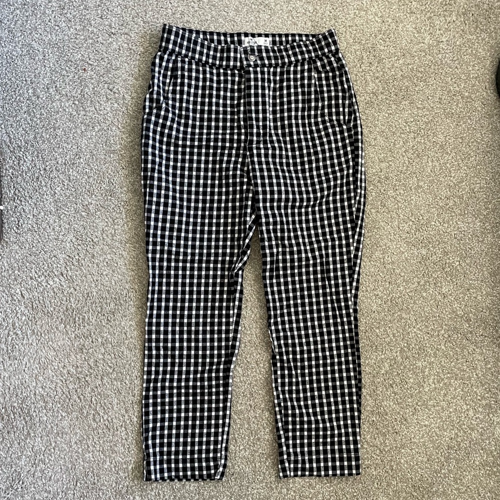 Black Gingham/check pants